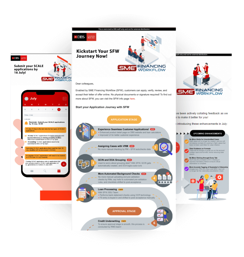 DBS Bank web pages