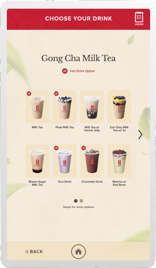 Gong Cha milk tea page