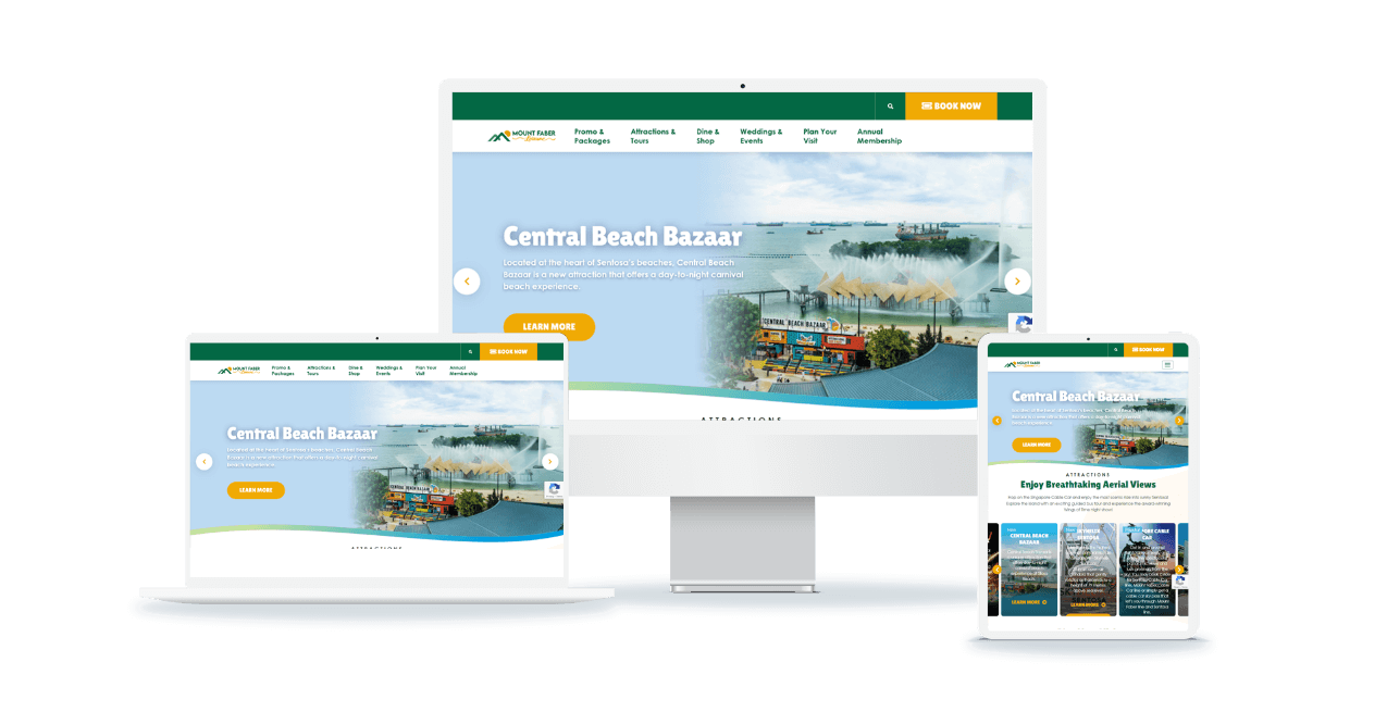 Mount Faber mock website ss