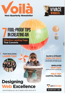 Voila 2017 Q4 Verz Design Newsletter