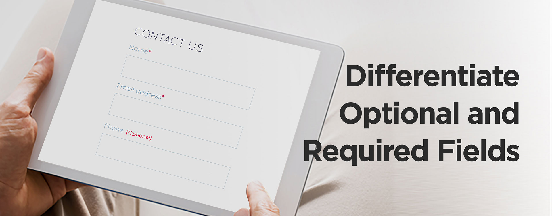 Differentiate optional and required fields