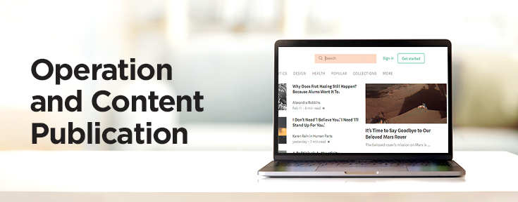 Operation and Content Publication
