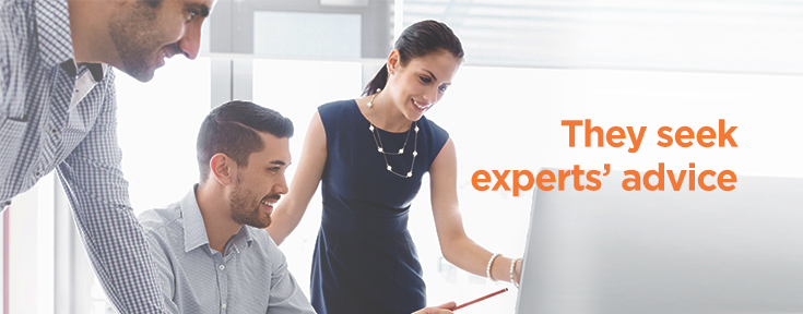 They seeks experts' advice