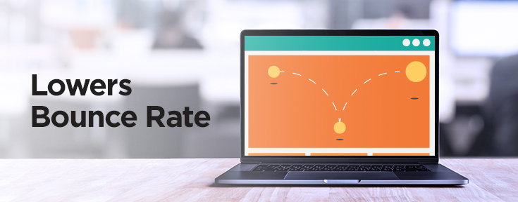Lowers Bounce Rate