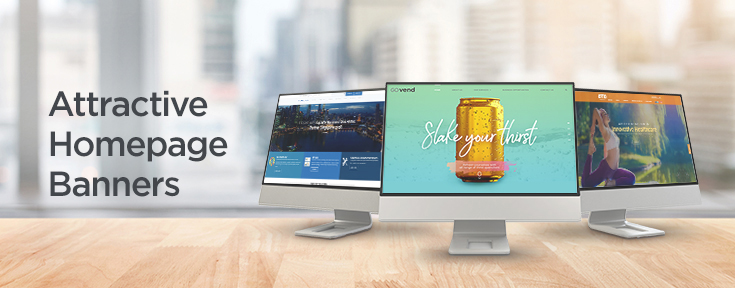 Attractive Homepage Banners