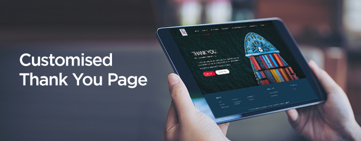 Customised Thank You Page
