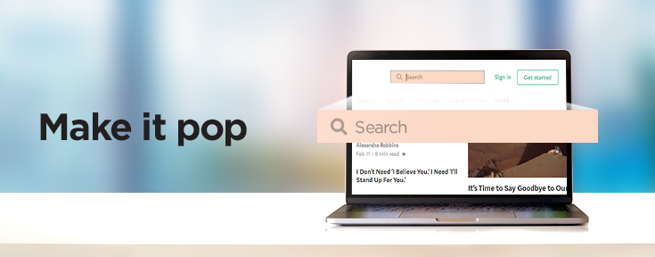 Make your eCommerce website search function pop