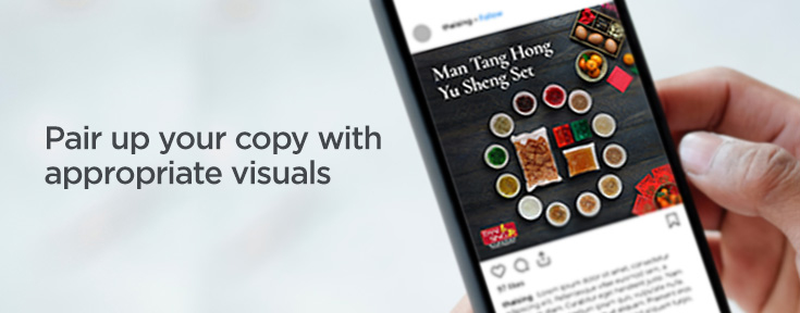 Pair up your copy with visuals