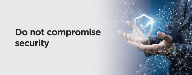 do not compromise security for your ecommerce website sales