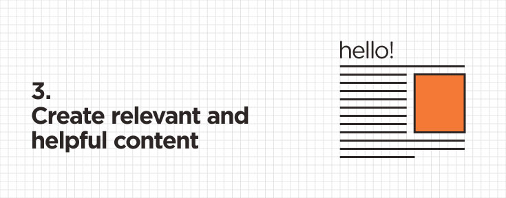 create relevant and helpful content