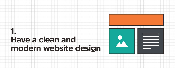 have a clean and modern website design