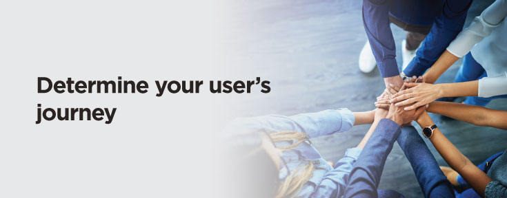 Determine your user's journey