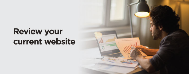 Review your current website