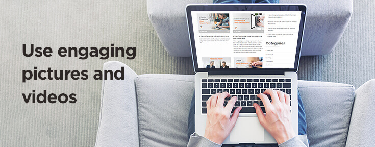 Use engaging pictures and videos on LinkedIn Company Page
