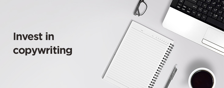 Invest in copywriting web design tips for small business websites