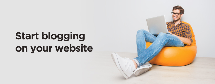 Start blogging on your website