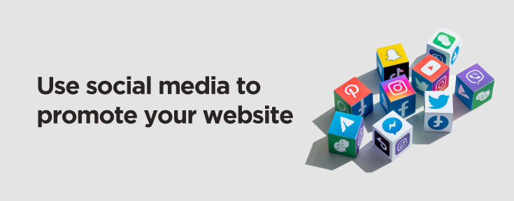 Use social media to promote your website