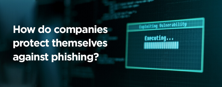 How do companies protect themselves against phishing?