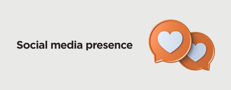 Social media presence