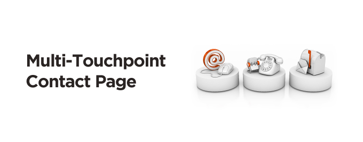 Multi-Touchpoint contact page