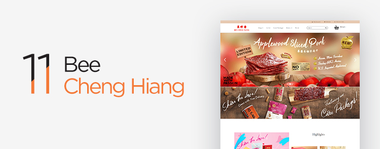 Bee Cheng Hiang eCommerce websites in Singapore designed & developed by Verz Design