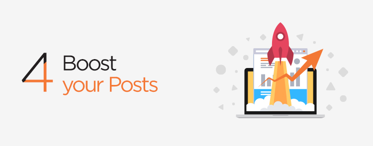 Boost your posts for scheduling social media posts during the holidays