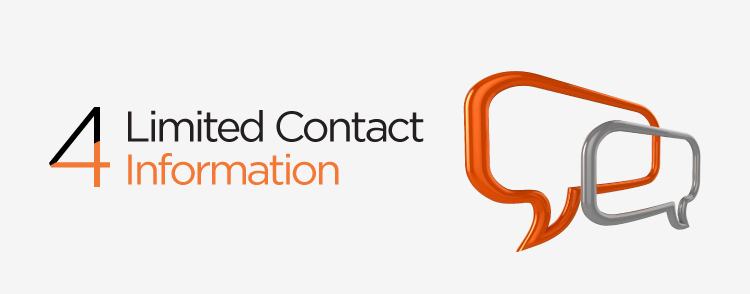 Limited contact information