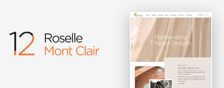 Roselle Mont Clair eCommerce websites in Singapore designed & developed by Verz Design