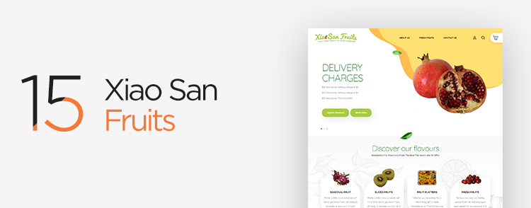 Xiao San Fruits eCommerce websites in Singapore designed & developed by Verz Design