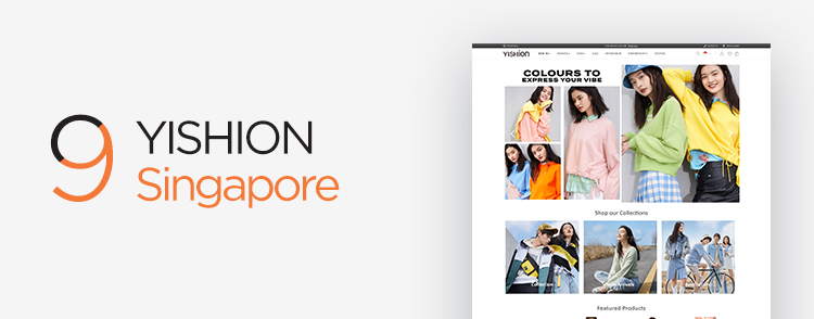 YISHION Singapore eCommerce websites designed & developed by Verz Design