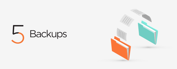 Daily backups possible through web maintenance