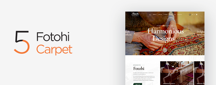 Fotohi Carpet sme eCommerce websites created by Verz Design