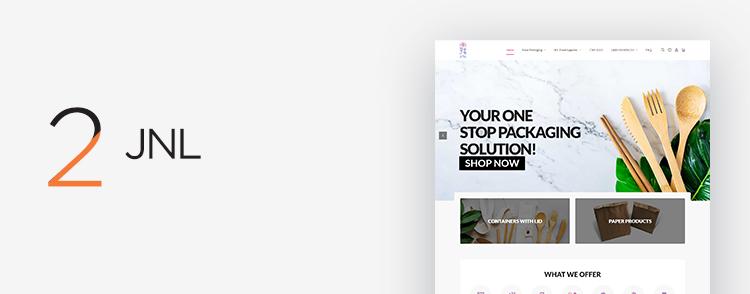 JNL sme eCommerce websites created by Verz Design