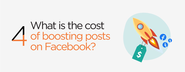 What is the cost of boosting posts on Facebook?