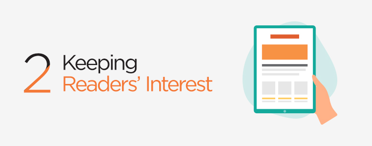 Keeping readers’ interest