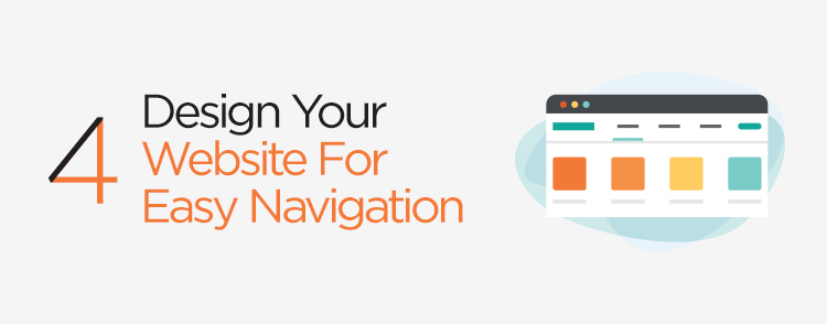 Design your website for easy navigation - website design tips
