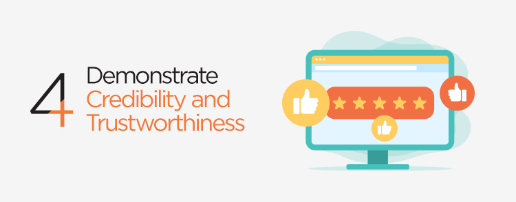 Demonstrate credibility and trustworthiness to boost SEM conversions