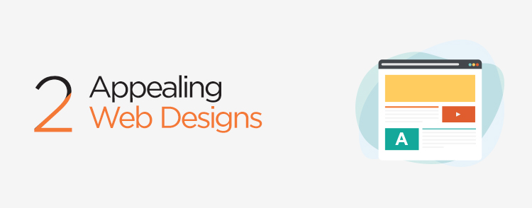 Appealing web designs with website design companies