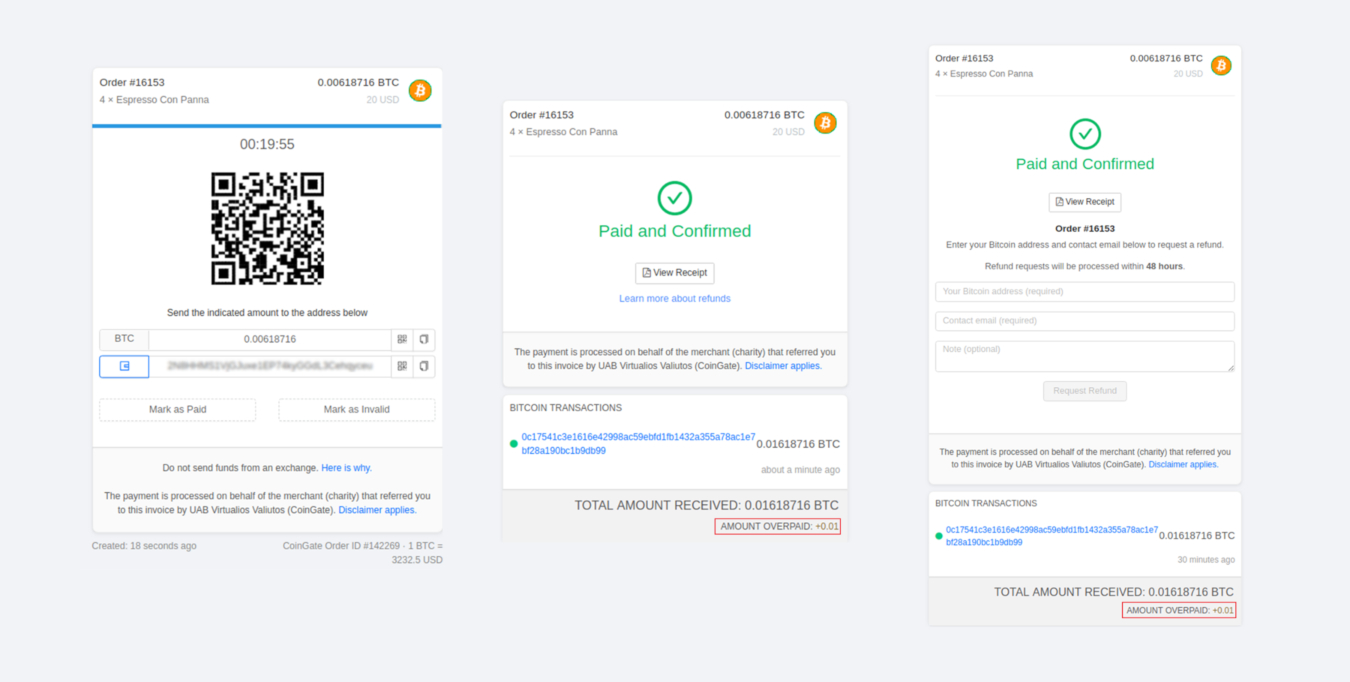 Order Details - Coingate