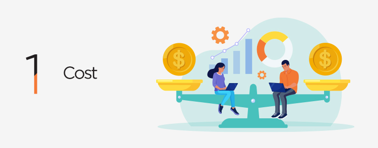 Check cost when you are choosing the right eCommerce platform