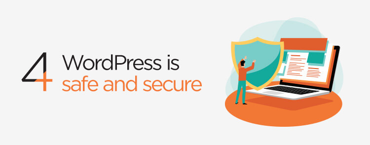 WordPress is safe and secure