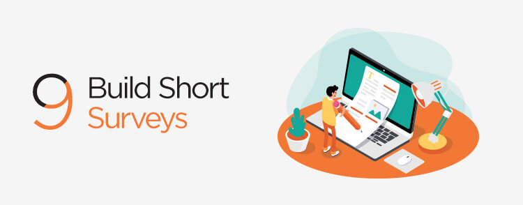 Build short surveys to make your website stand out