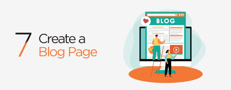 Create a blog page to make your website stand out