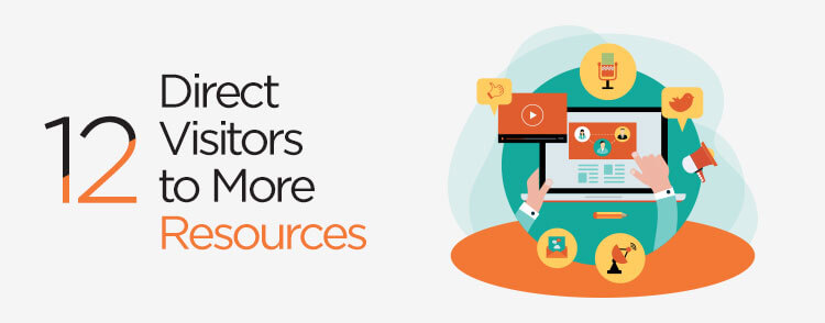 Direct visitors to more resources