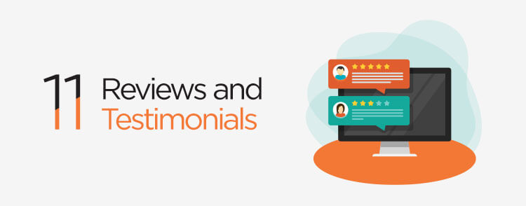 Add Reviews and Testimonials to make your website stand out
