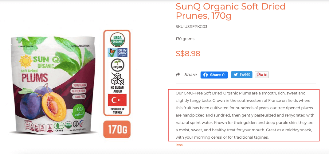 Creating compelling product descriptions