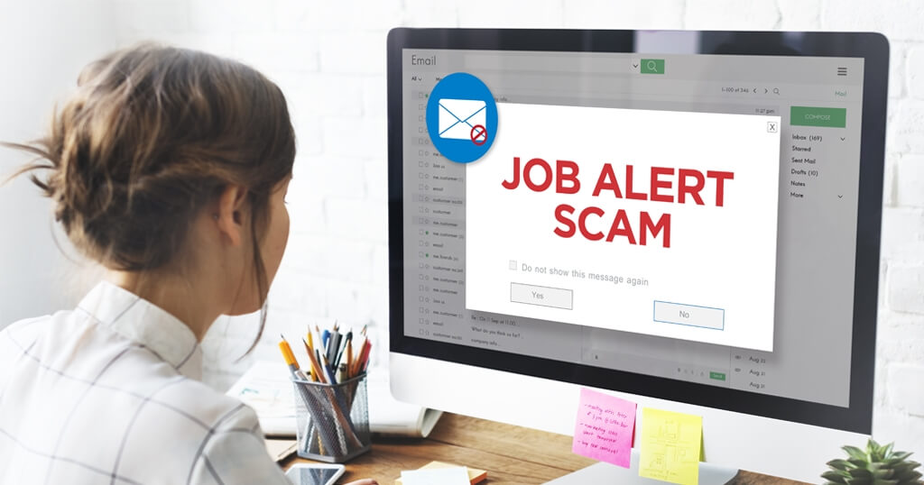 job alert scam banner