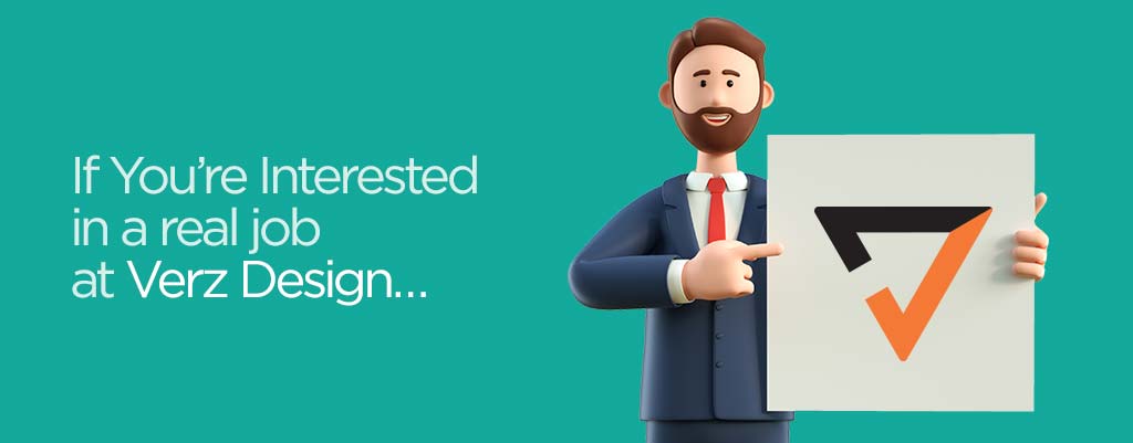 real job advertisement banner - verz design