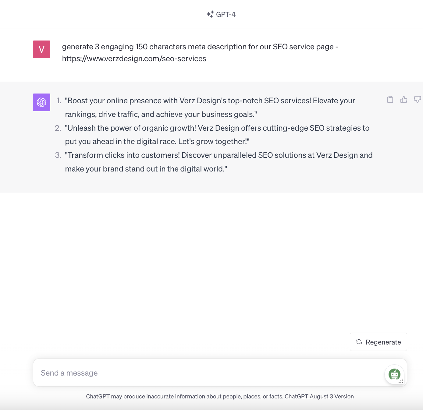 tag: ChatGPT-4's generated 3 engaging meta description