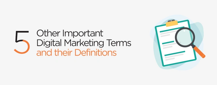 Other important digital marketing terms  and their definitions banner